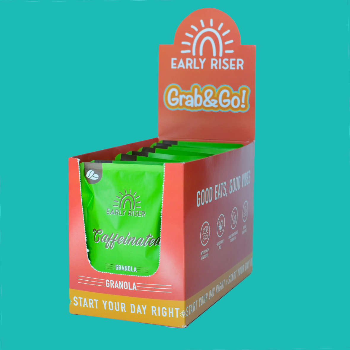 Caffeinated Granola Sachet Box - 10 sachets