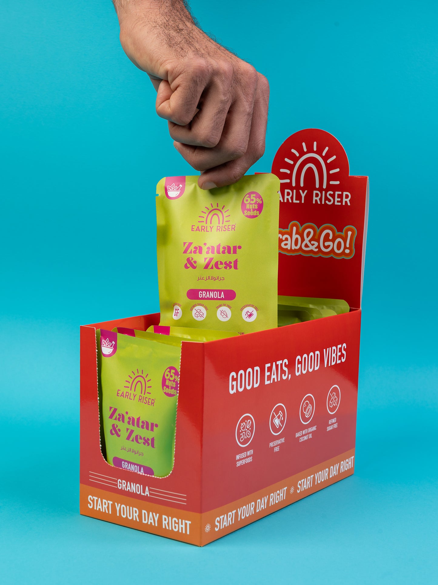 Za'atar & Zest Granola Sachet Box - 10 sachets