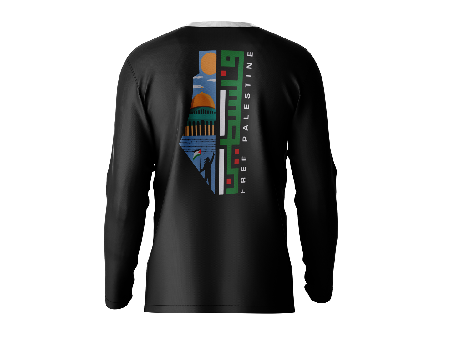 For Palestine long sleeves running shirt